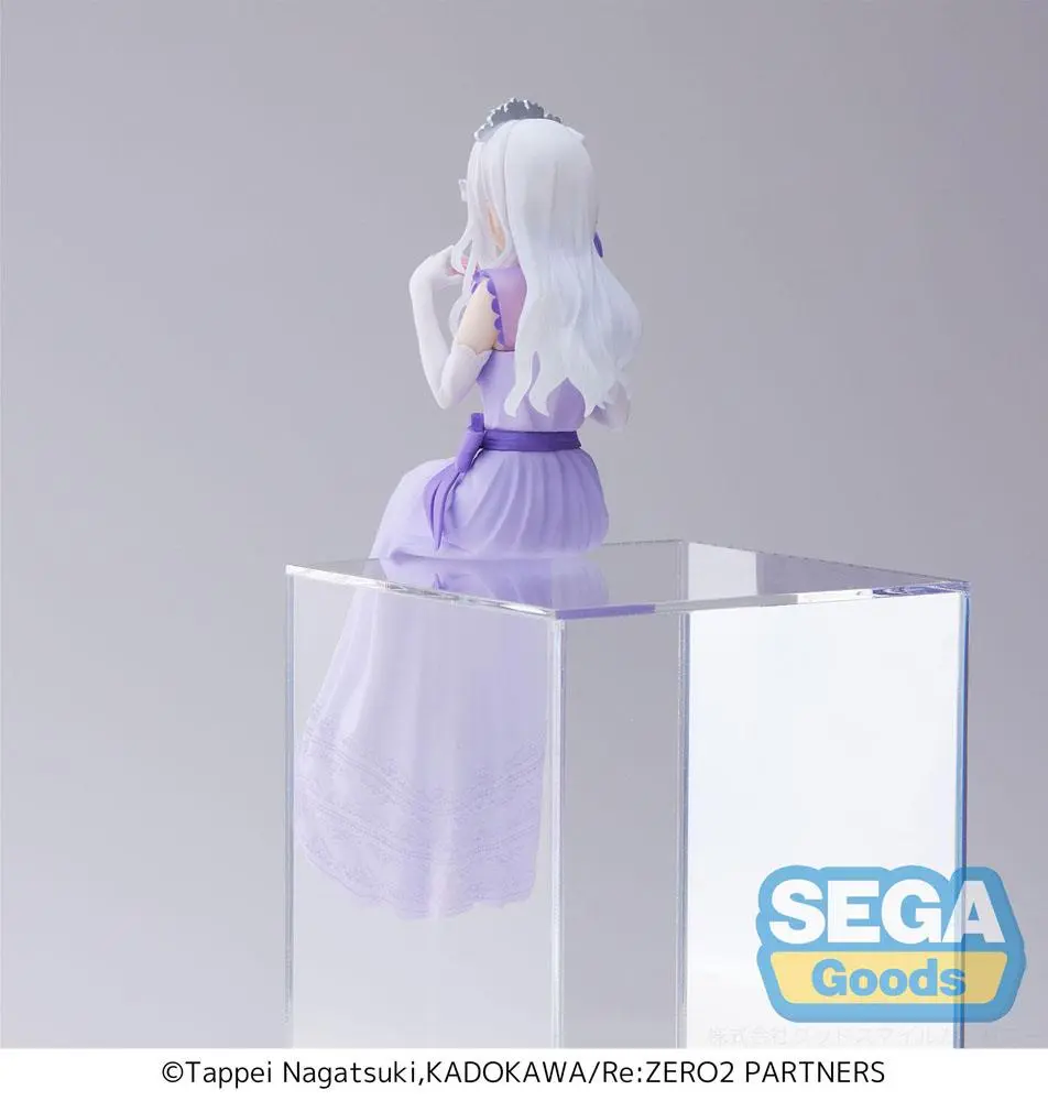 Re:Zero - Starting Life in Another World: Lost in Memories PM Perching Emilia (Dressed-Up Party) PVC szobor figura 14 cm termékfotó