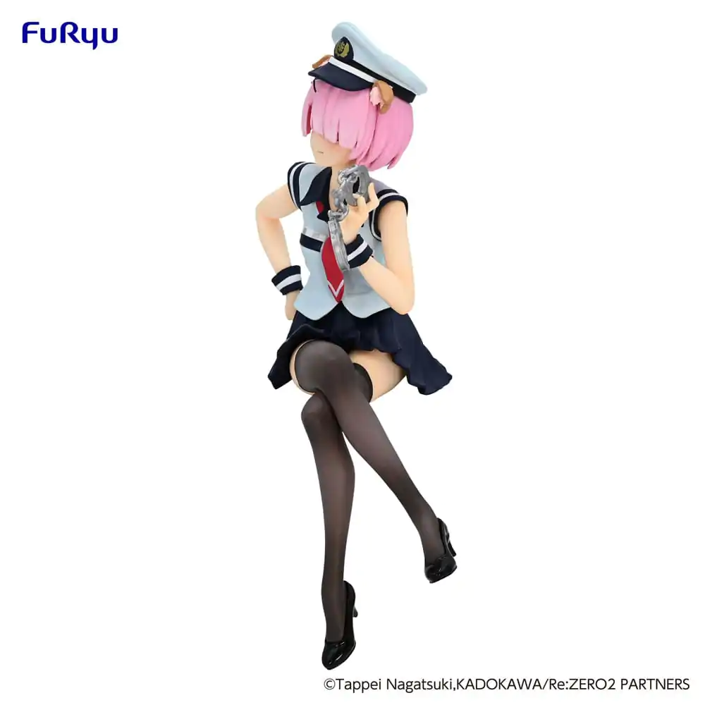 Re:Zero Starting Life in Another World Noodle Stopper Ram Police Officer Hat with Dog Ears PVC szobor figura 16 cm termékfotó
