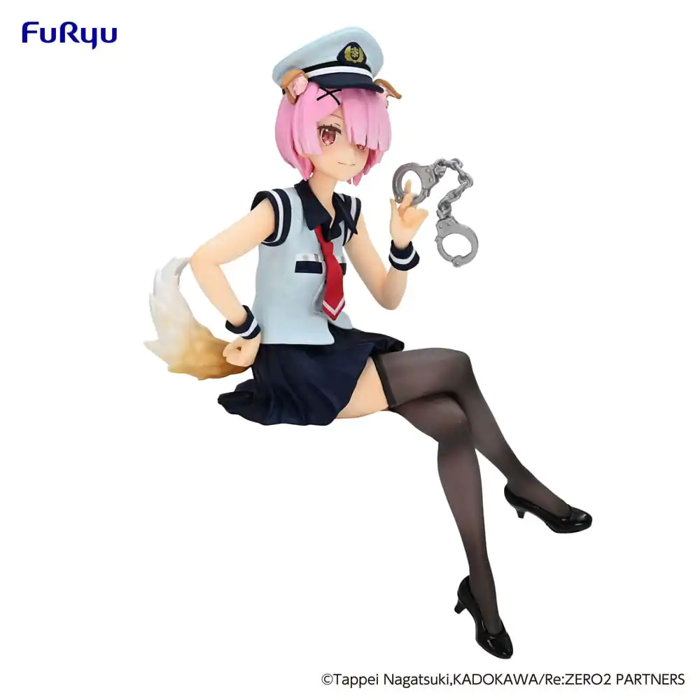 Re:Zero Starting Life in Another World Noodle Stopper Ram Police Officer Hat with Dog Ears PVC szobor figura 16 cm termékfotó