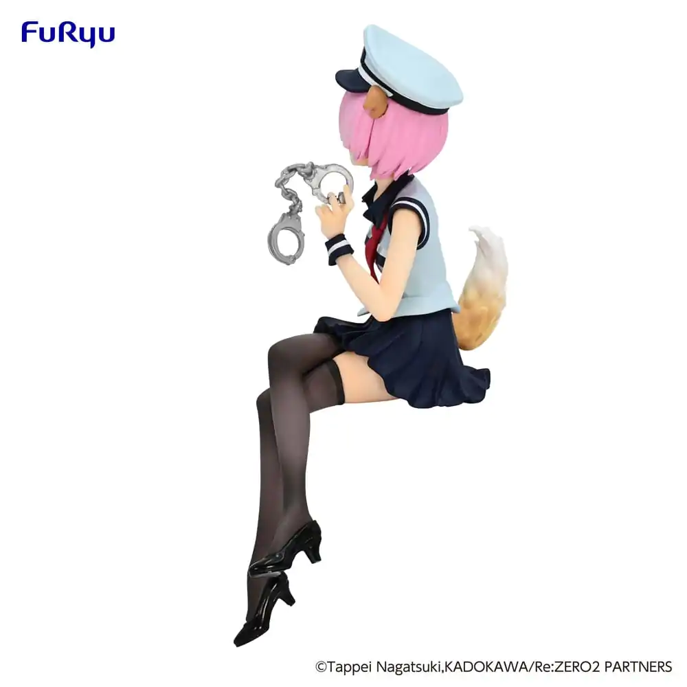 Re:Zero Starting Life in Another World Noodle Stopper Ram Police Officer Hat with Dog Ears PVC szobor figura 16 cm termékfotó