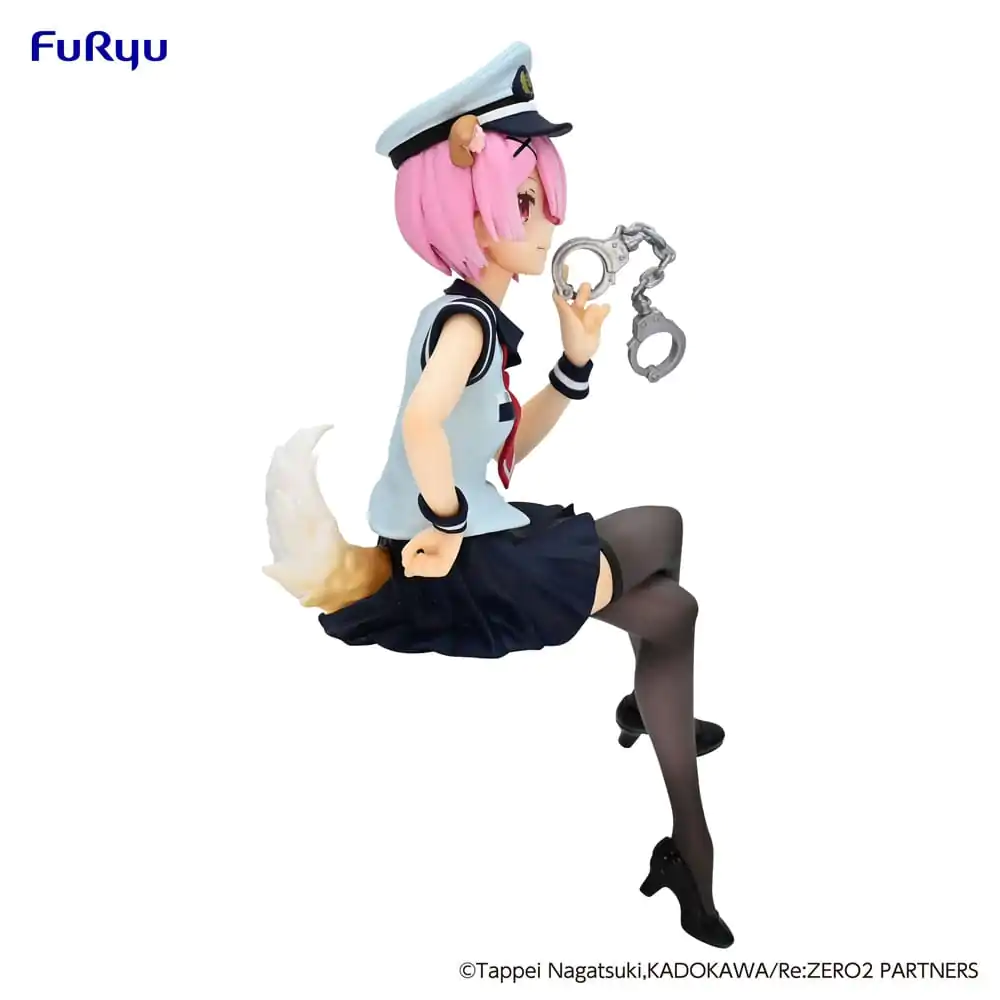 Re:Zero Starting Life in Another World Noodle Stopper Ram Police Officer Hat with Dog Ears PVC szobor figura 16 cm termékfotó