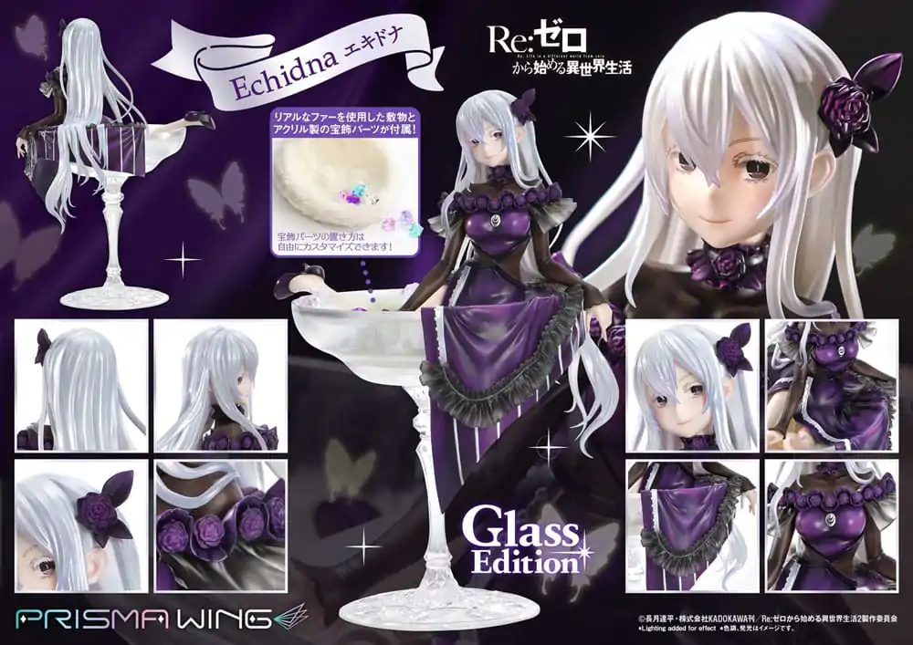 Re:ZERO Starting Life in Another World Prisma Wing PVC Statue 1/7 Echidna Glass Edition 24 cm termékfotó