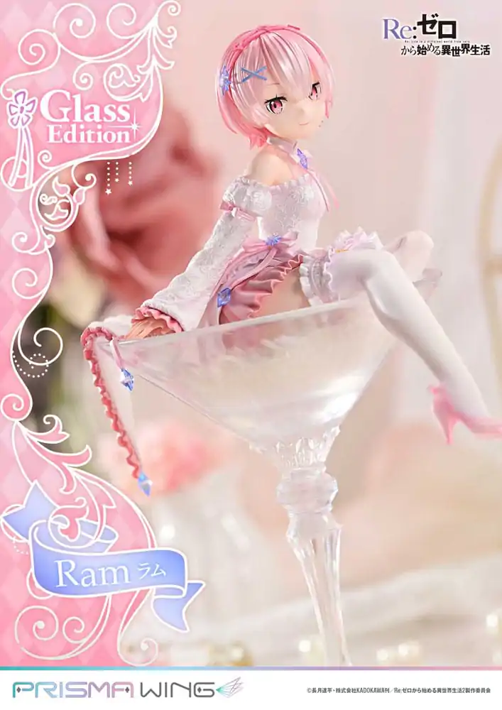 Re:ZERO Starting Life in Another World Prisma Wing 1/7 Ram Glass Edition PVC szobor figura 24 cm termékfotó