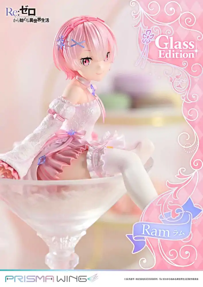 Re:ZERO Starting Life in Another World Prisma Wing 1/7 Ram Glass Edition PVC szobor figura 24 cm termékfotó