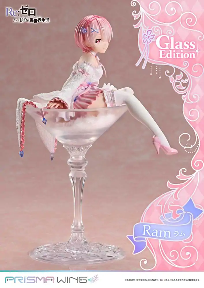 Re:ZERO Starting Life in Another World Prisma Wing 1/7 Ram Glass Edition PVC szobor figura 24 cm termékfotó