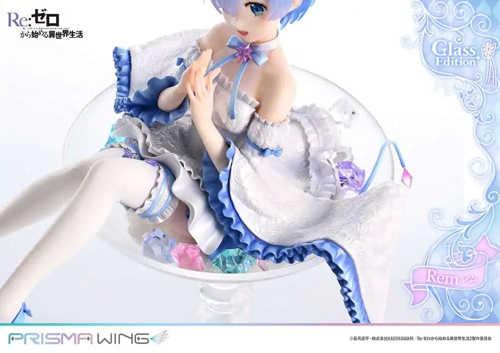 Re:Zero - Starting Life in Another World Prisma Wing 1/7 Rem Glass Edition PVC szobor figura 23 cm termékfotó