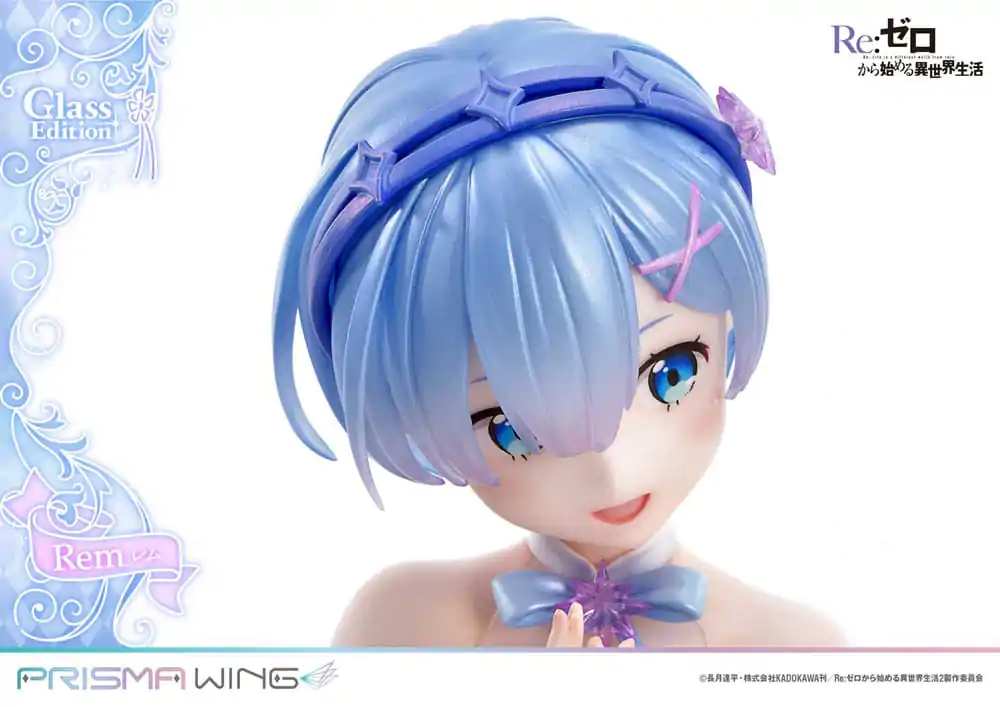 Re:Zero - Starting Life in Another World Prisma Wing 1/7 Rem Glass Edition PVC szobor figura 23 cm termékfotó