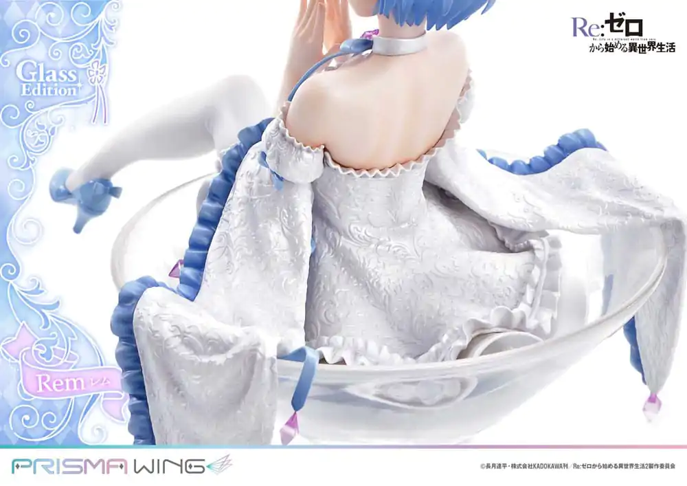 Re:Zero - Starting Life in Another World Prisma Wing 1/7 Rem Glass Edition PVC szobor figura 23 cm termékfotó