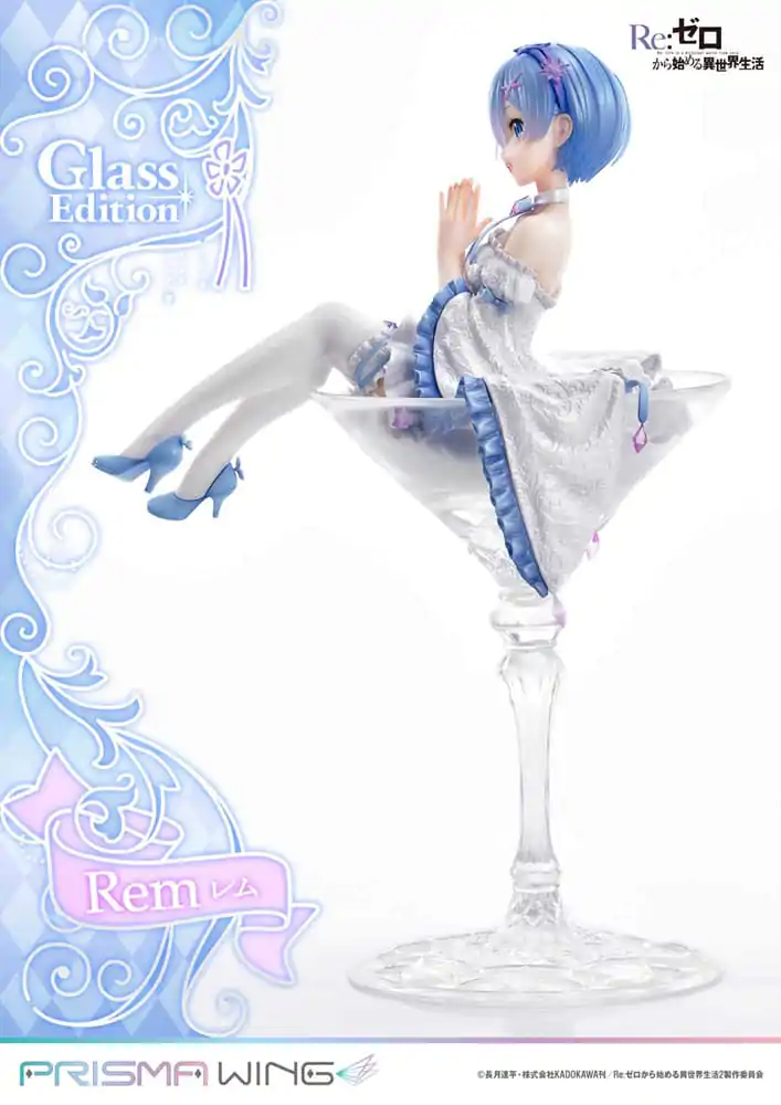 Re:Zero - Starting Life in Another World Prisma Wing 1/7 Rem Glass Edition PVC szobor figura 23 cm termékfotó