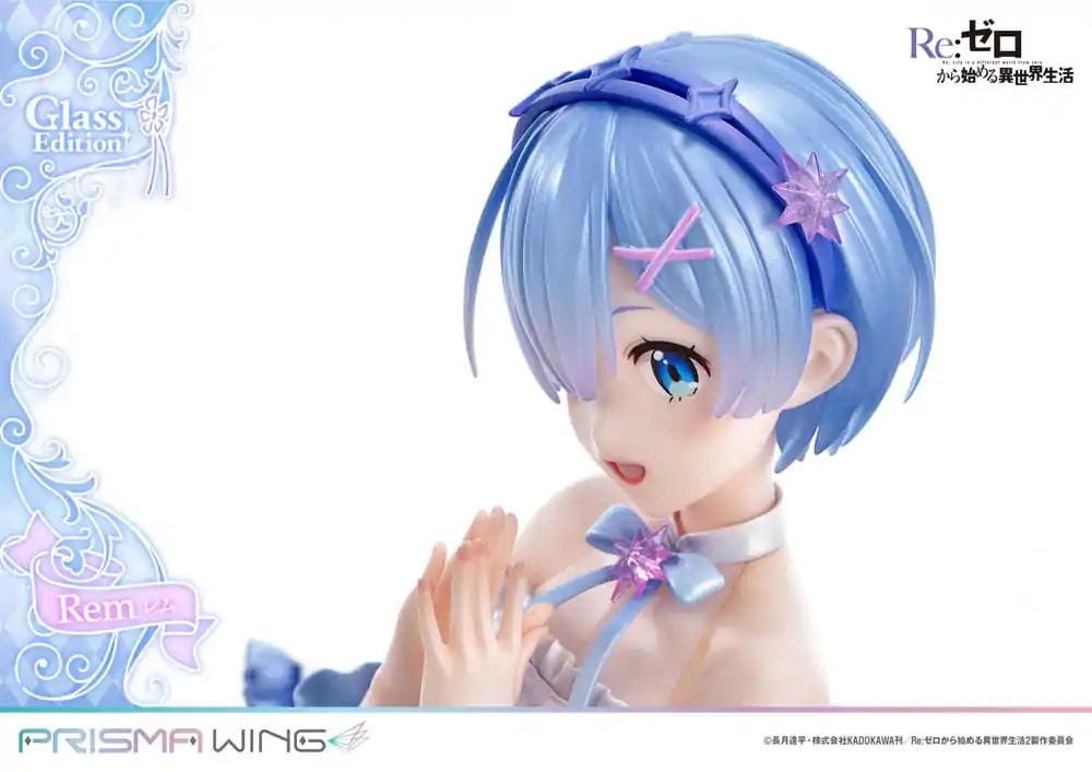 Re:Zero - Starting Life in Another World Prisma Wing 1/7 Rem Glass Edition PVC szobor figura 23 cm termékfotó