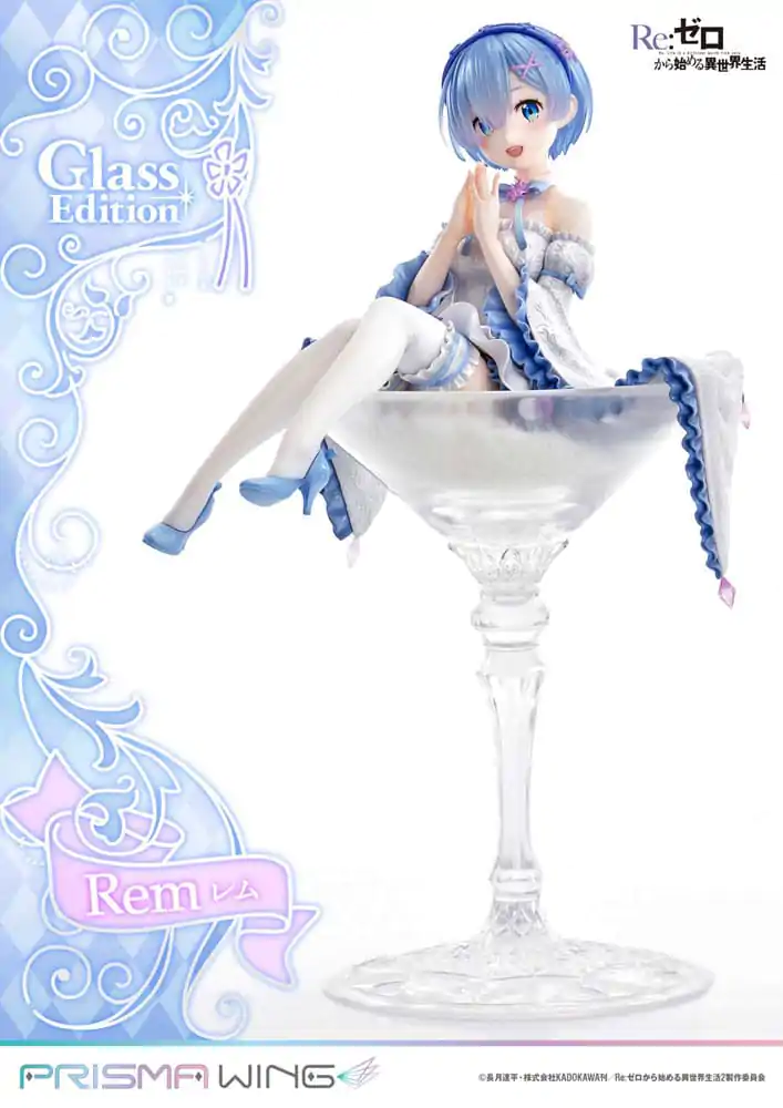 Re:Zero - Starting Life in Another World Prisma Wing 1/7 Rem Glass Edition PVC szobor figura 23 cm termékfotó