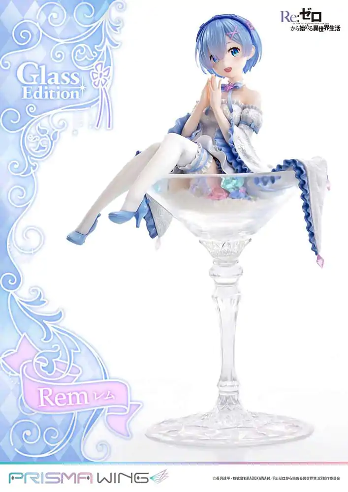 Re:Zero - Starting Life in Another World Prisma Wing 1/7 Rem Glass Edition PVC szobor figura 23 cm termékfotó