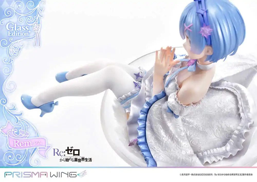 Re:Zero - Starting Life in Another World Prisma Wing 1/7 Rem Glass Edition PVC szobor figura 23 cm termékfotó