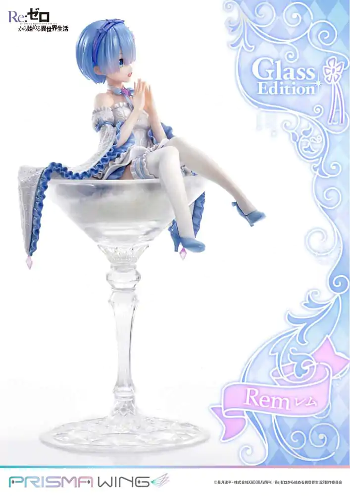 Re:Zero - Starting Life in Another World Prisma Wing 1/7 Rem Glass Edition PVC szobor figura 23 cm termékfotó