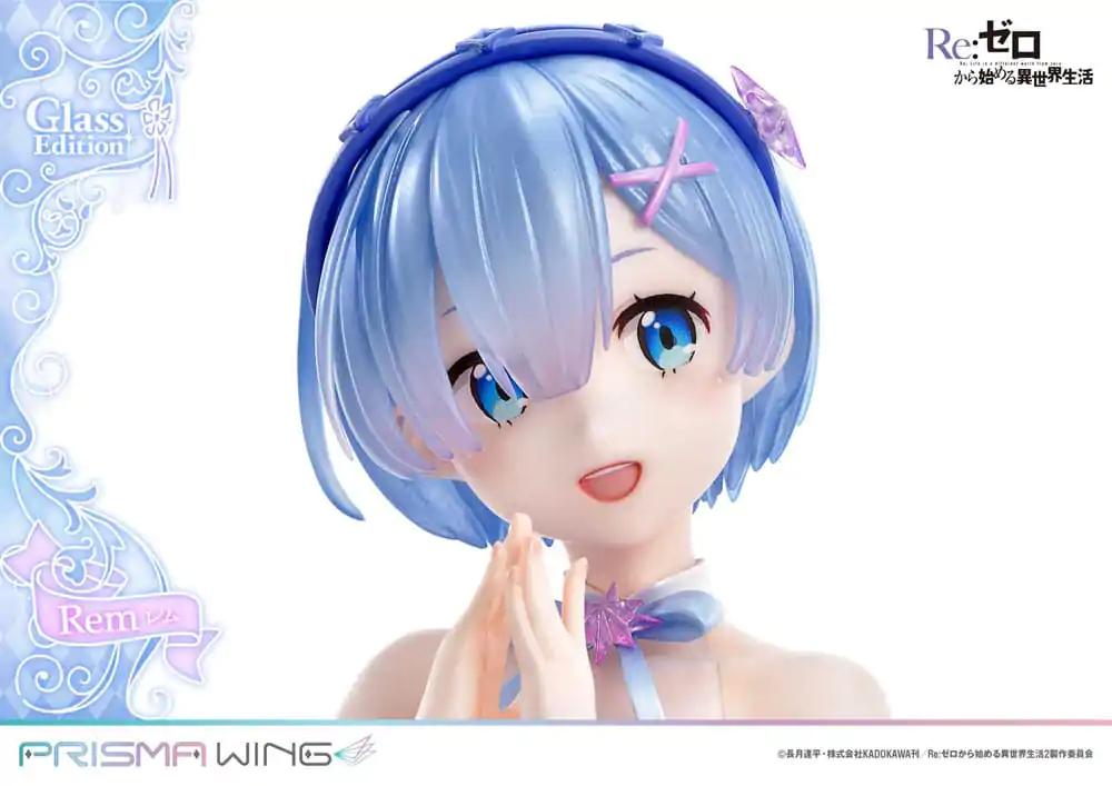 Re:Zero - Starting Life in Another World Prisma Wing 1/7 Rem Glass Edition PVC szobor figura 23 cm termékfotó