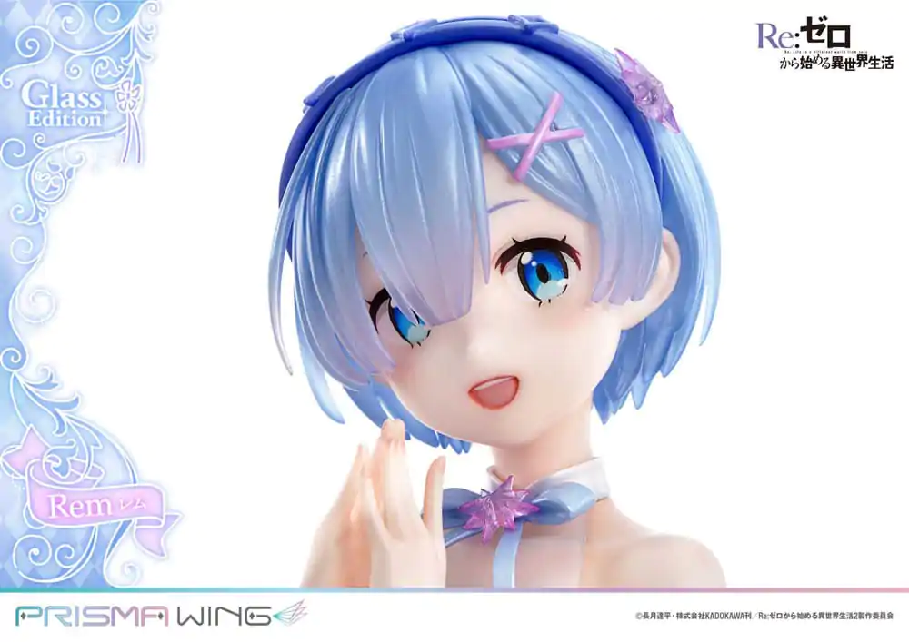 Re:Zero - Starting Life in Another World Prisma Wing 1/7 Rem Glass Edition PVC szobor figura 23 cm termékfotó