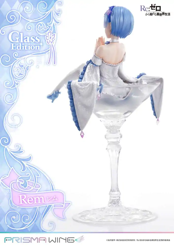 Re:Zero - Starting Life in Another World Prisma Wing 1/7 Rem Glass Edition PVC szobor figura 23 cm termékfotó