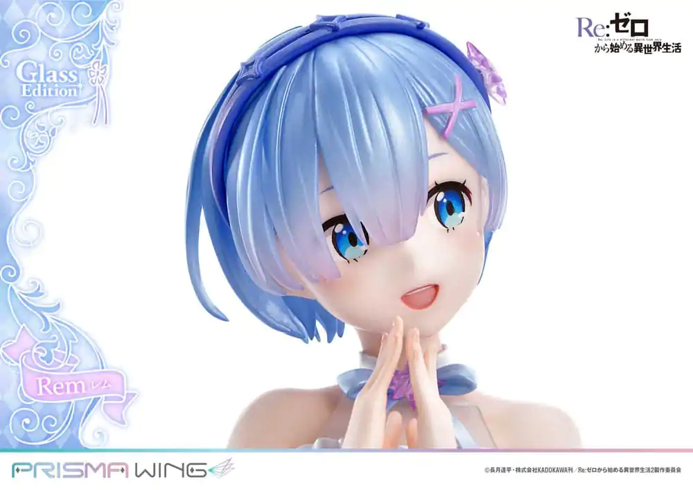 Re:Zero - Starting Life in Another World Prisma Wing 1/7 Rem Glass Edition PVC szobor figura 23 cm termékfotó