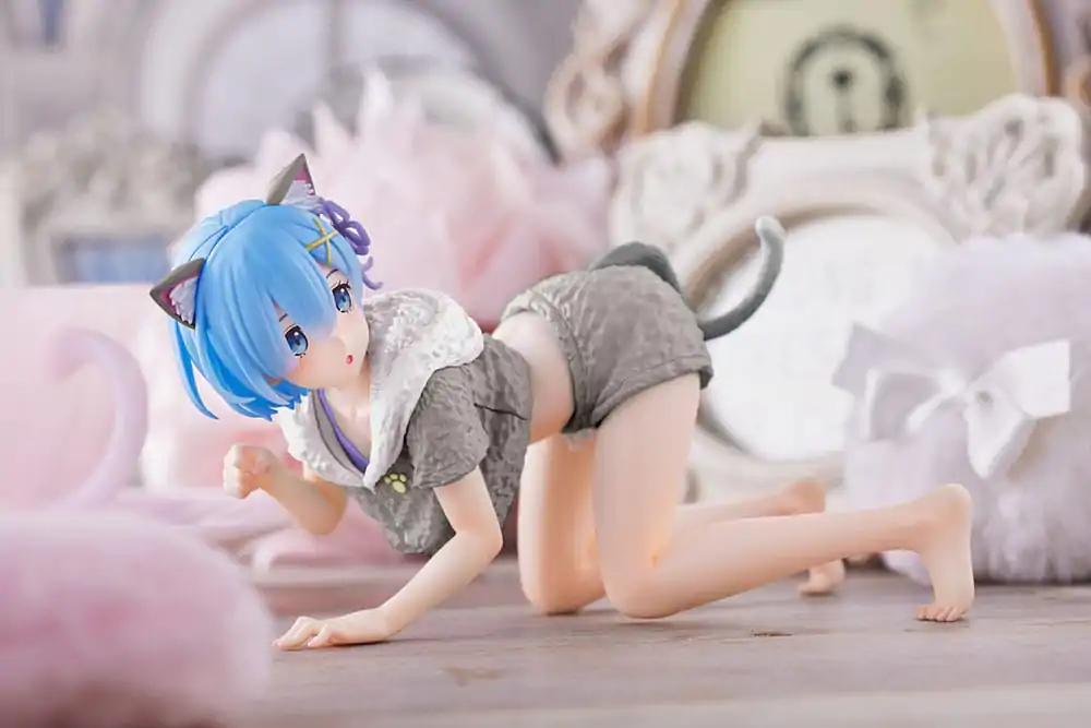 Re:Zero - Starting Life in Another World Rem Cat Roomwear Version Renewal Edition PVC szobor figura termékfotó