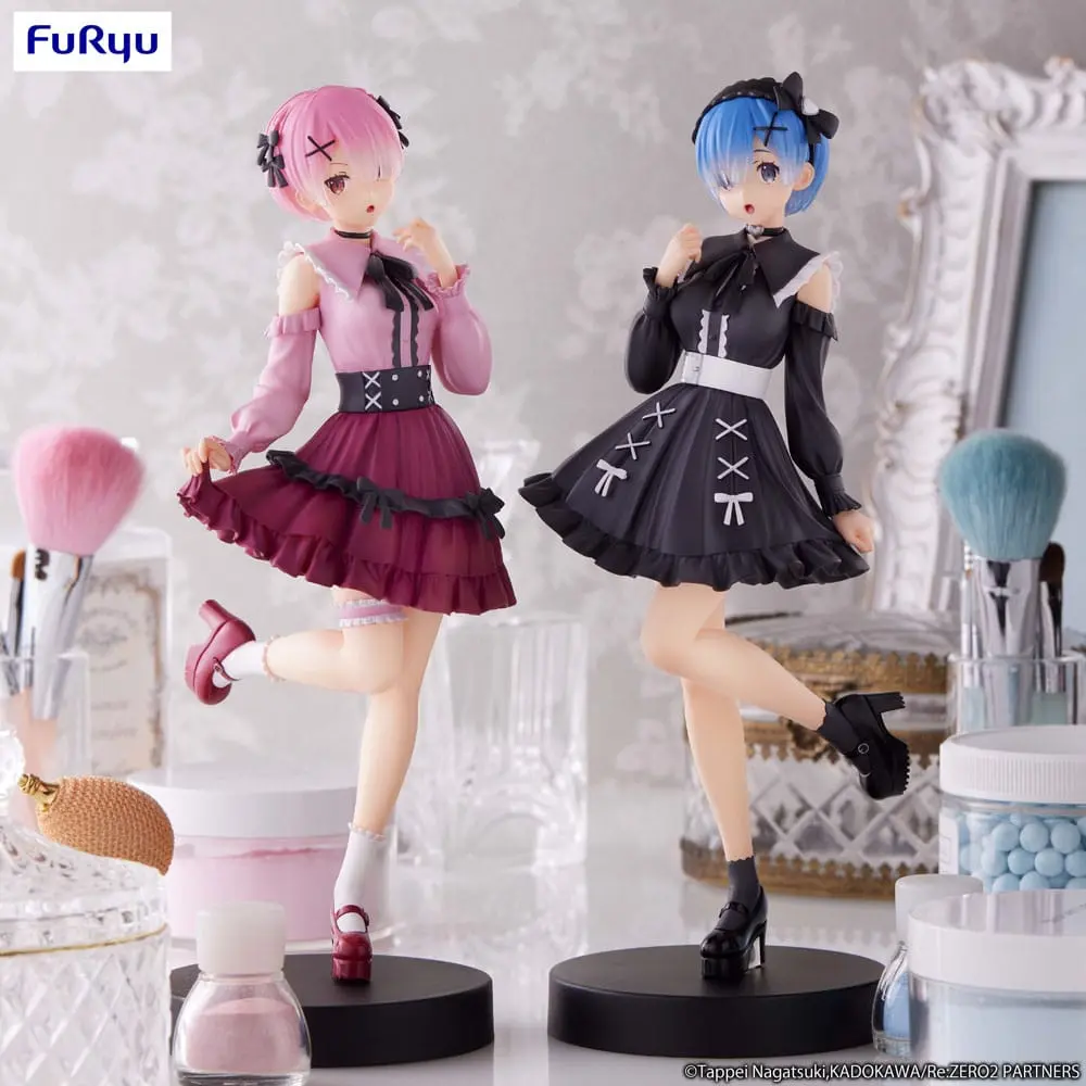 Re:Zero Starting Life in Another World Trio-Try-iT Ram Girly Outfit Pink PVC szobor figura 21 cm termékfotó