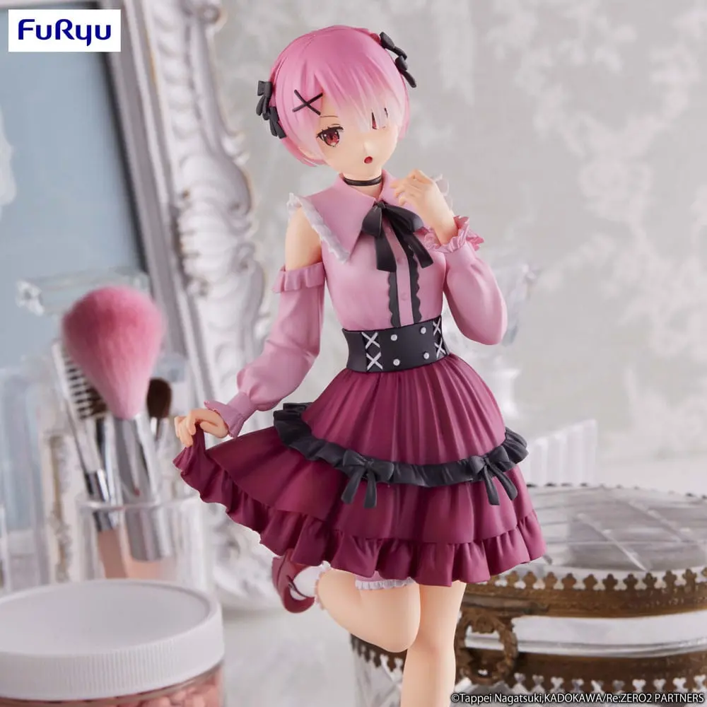 Re:Zero Starting Life in Another World Trio-Try-iT Ram Girly Outfit Pink PVC szobor figura 21 cm termékfotó