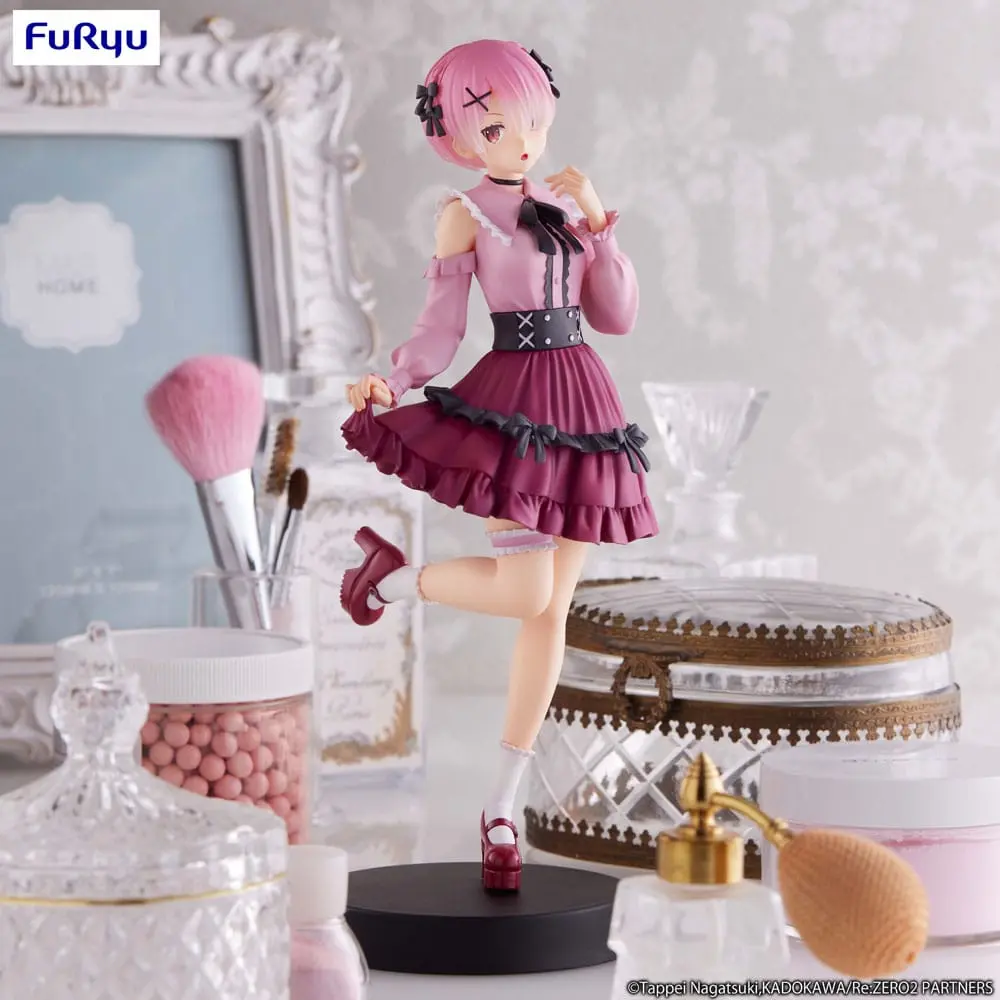 Re:Zero Starting Life in Another World Trio-Try-iT Ram Girly Outfit Pink PVC szobor figura 21 cm termékfotó