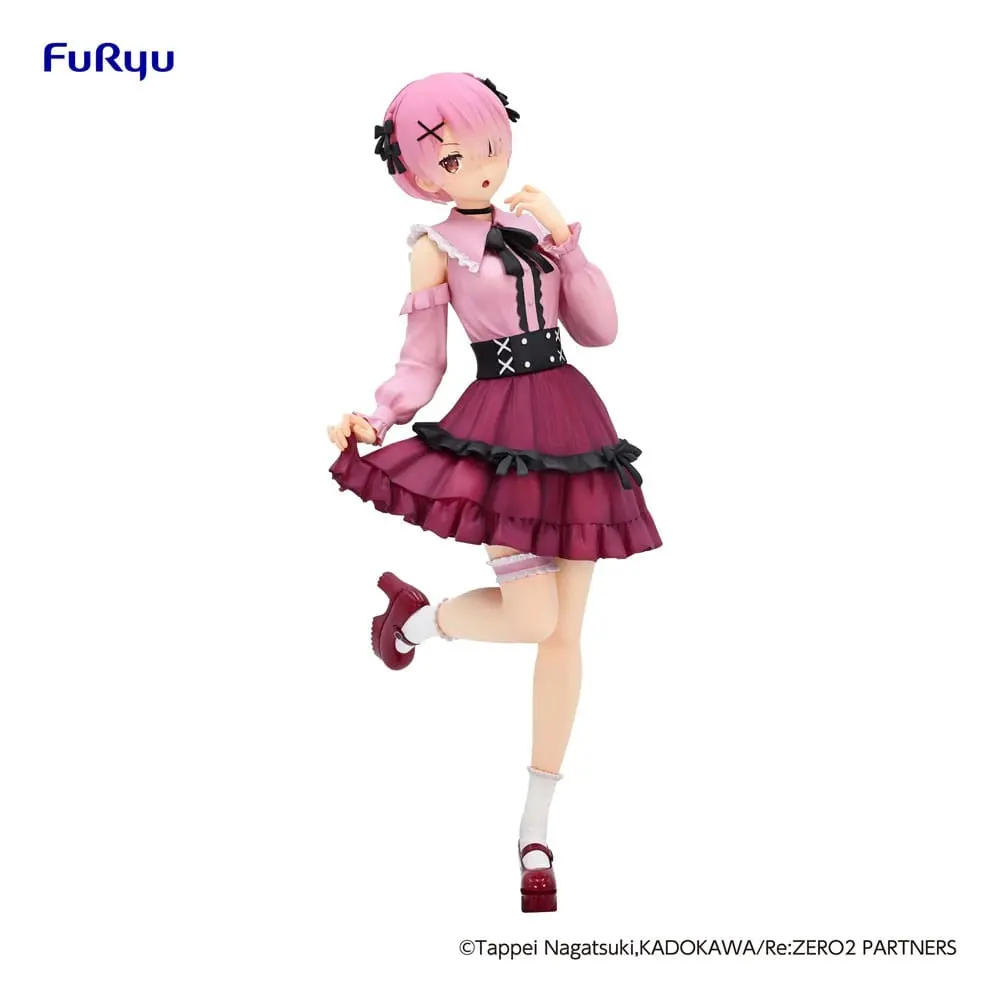 Re:Zero Starting Life in Another World Trio-Try-iT Ram Girly Outfit Pink PVC szobor figura 21 cm termékfotó