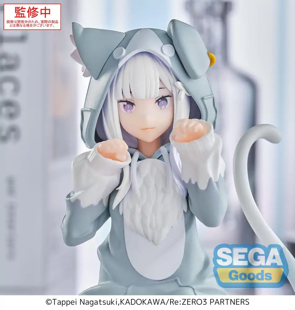 Re:Zero Starting Life in Another World Yumemirize Emilia Mofumofu Pack PVC szobor figura 11 cm termékfotó