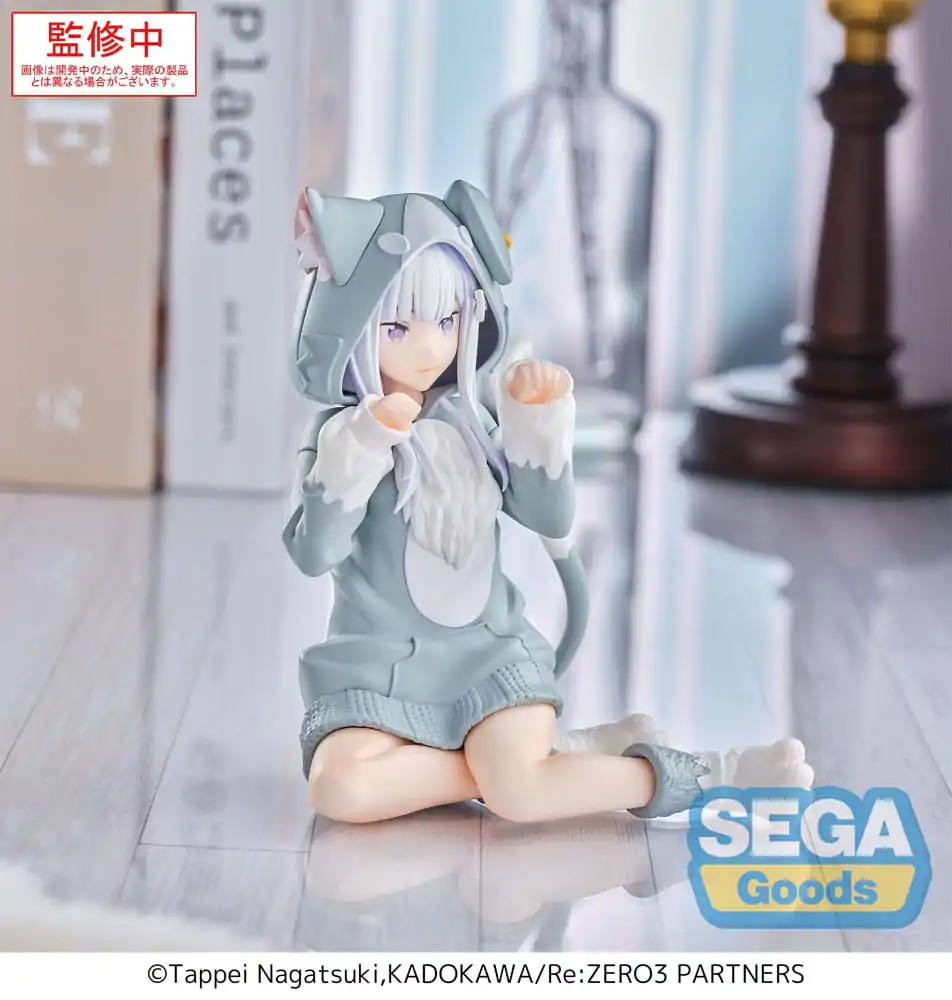 Re:Zero Starting Life in Another World Yumemirize Emilia Mofumofu Pack PVC szobor figura 11 cm termékfotó