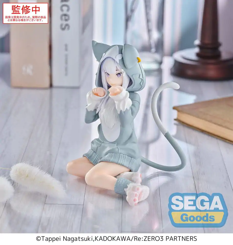 Re:Zero Starting Life in Another World Yumemirize Emilia Mofumofu Pack PVC szobor figura 11 cm termékfotó