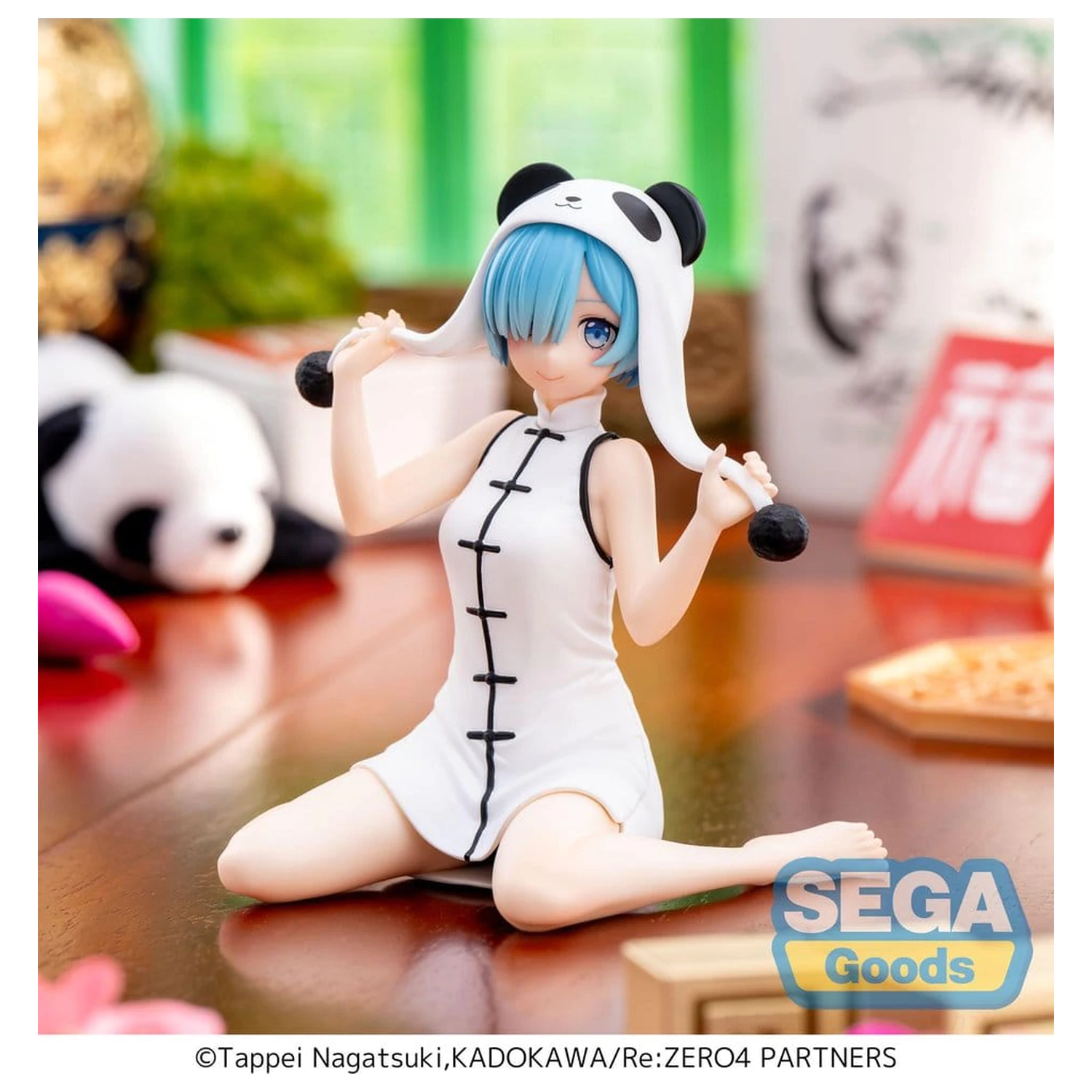 Re:Zero Starting Life in Another World Yumemirize Rem Panda PVC szobor figura 11 cm         termékfotó