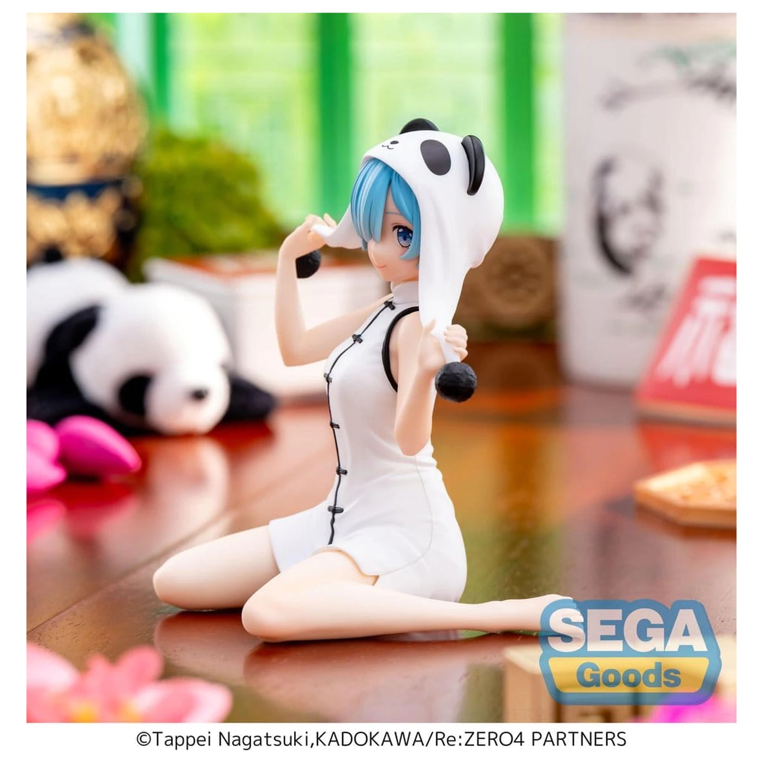 Re:Zero Starting Life in Another World Yumemirize Rem Panda PVC szobor figura 11 cm         termékfotó