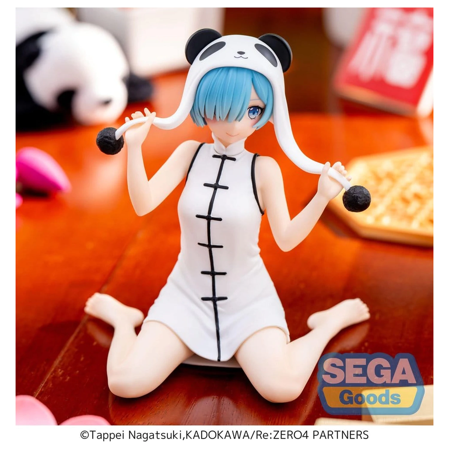Re:Zero Starting Life in Another World Yumemirize Rem Panda PVC szobor figura 11 cm         termékfotó