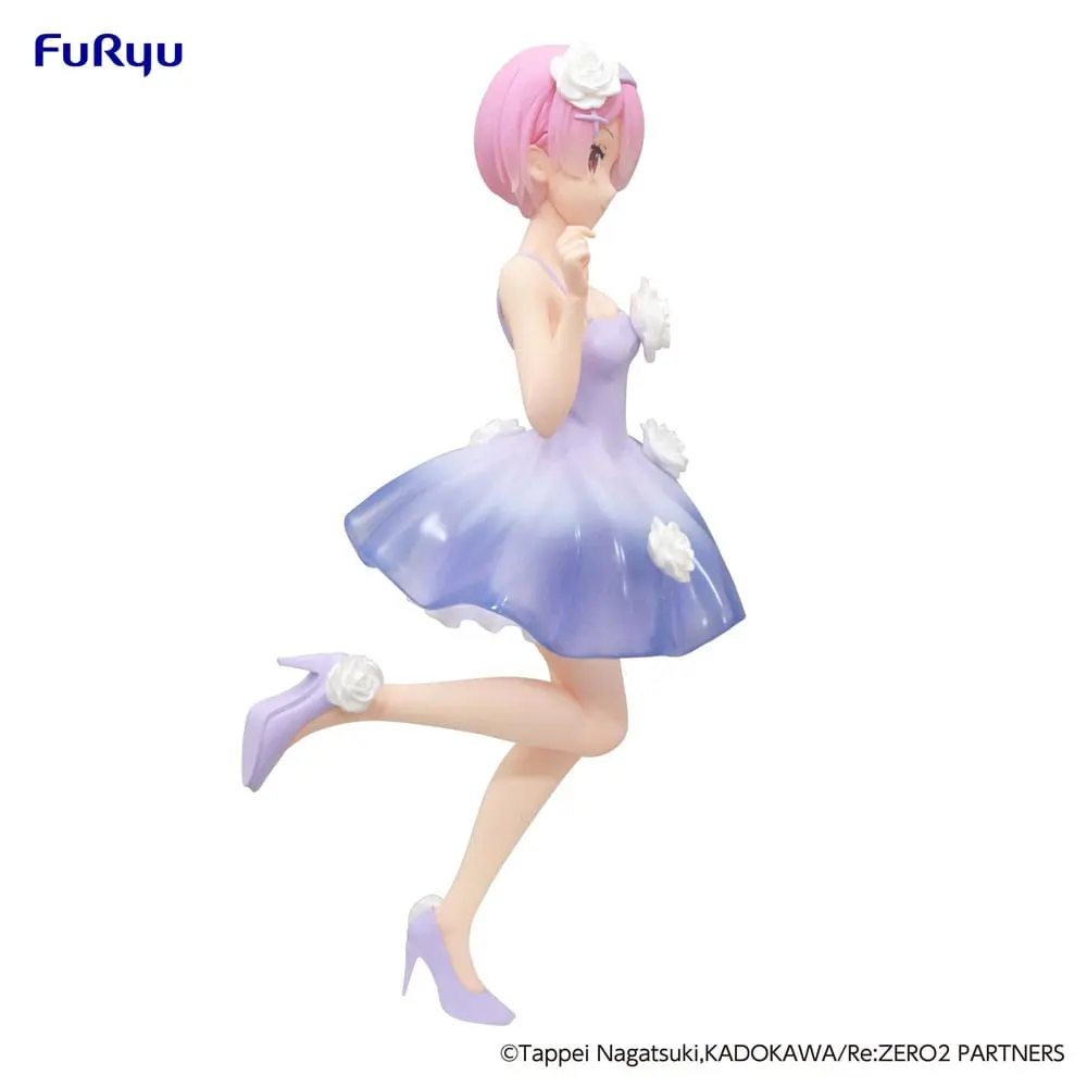 Re:Zero Trio-Try-iT Bunnies Ram Flower Dress PVC szobor figura 21 cm termékfotó