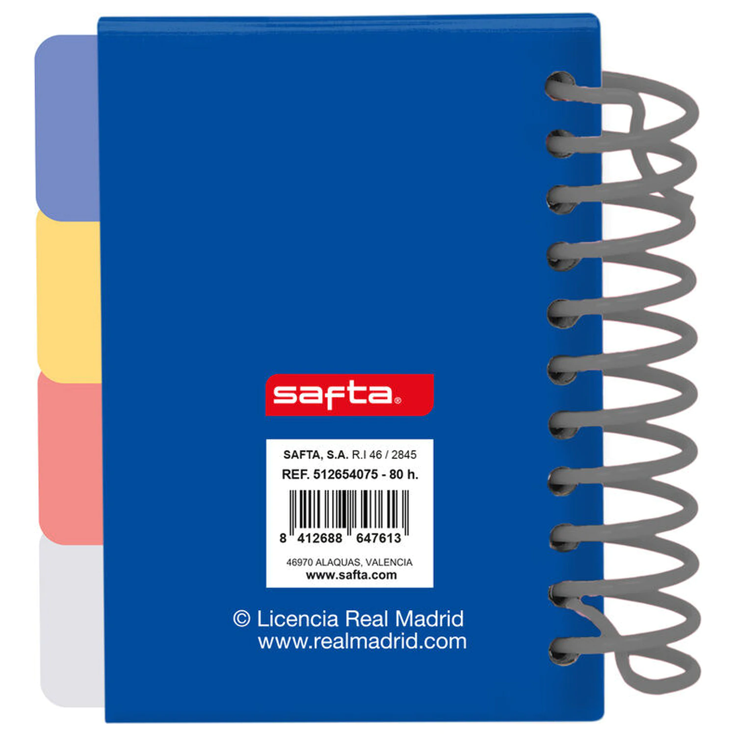 Real Madrid 26/27 A7 jegyzetfüzet termékfotó