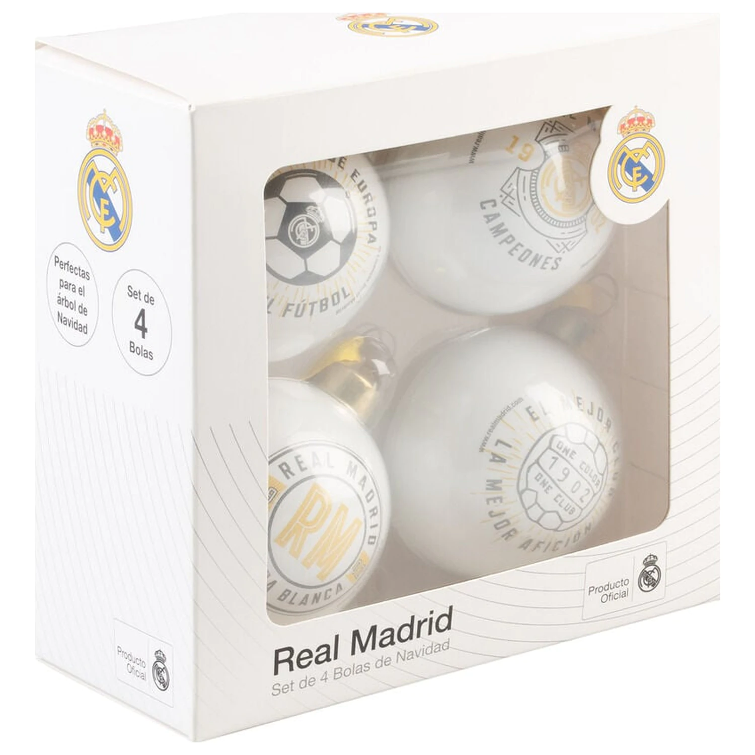 Real Madrid 4 db-os karácsonyfadísz csomag termékfotó