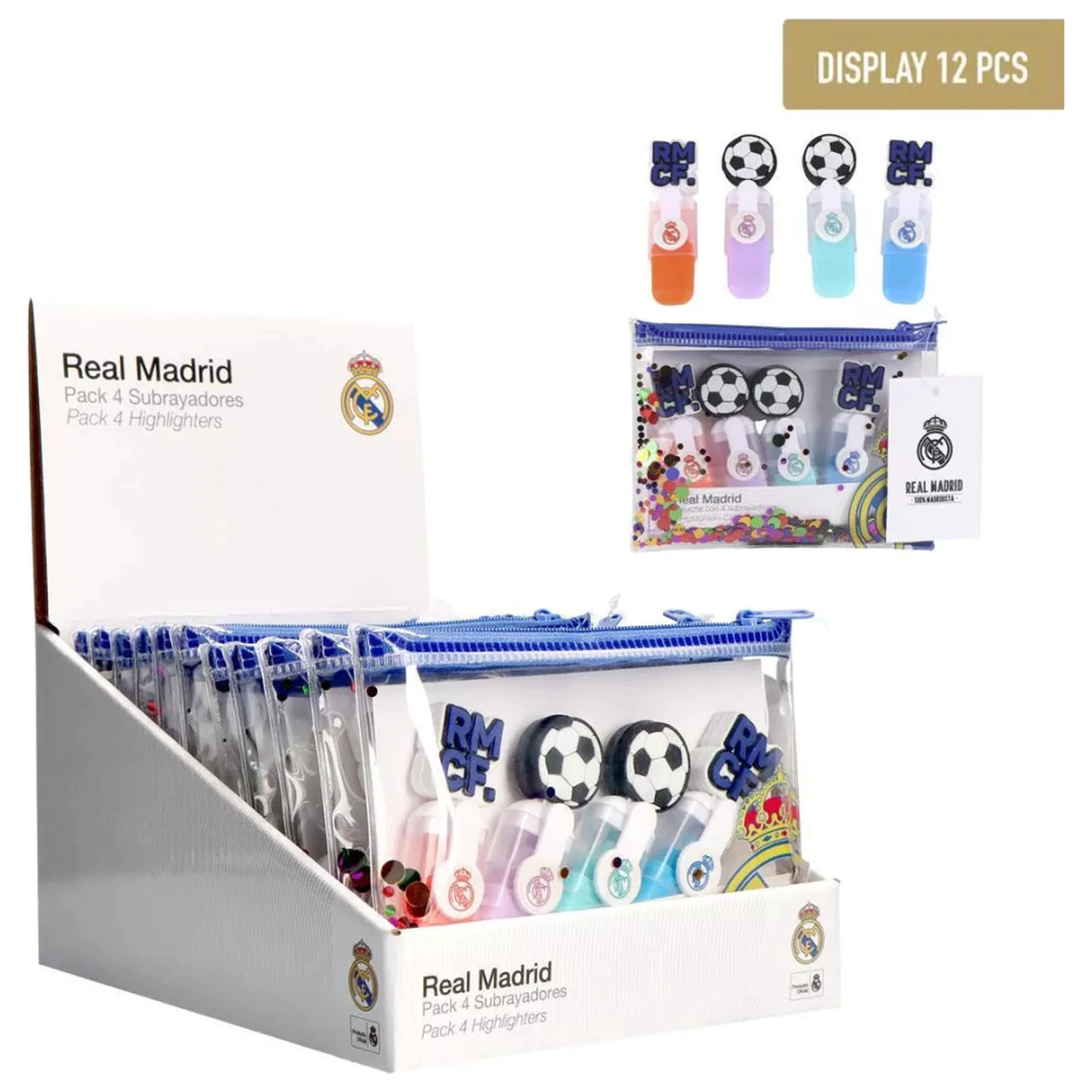 Real Madrid Ball mini szövegkiemelő szett 4 db-os termékfotó