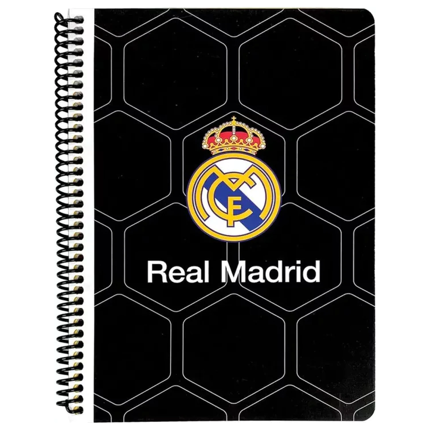 Real Madrid Black B/5 vonalas spirál füzet 70 lapos termékfotó