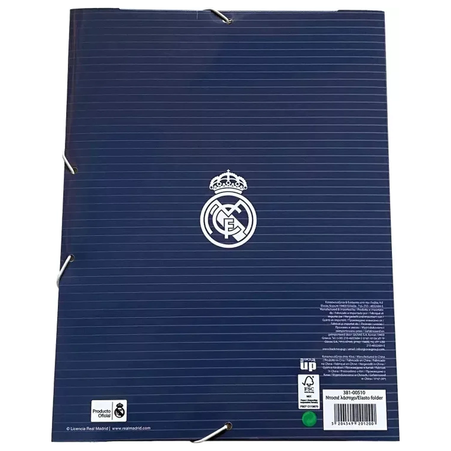 Real Madrid Blue A/4 gumis mappa termékfotó