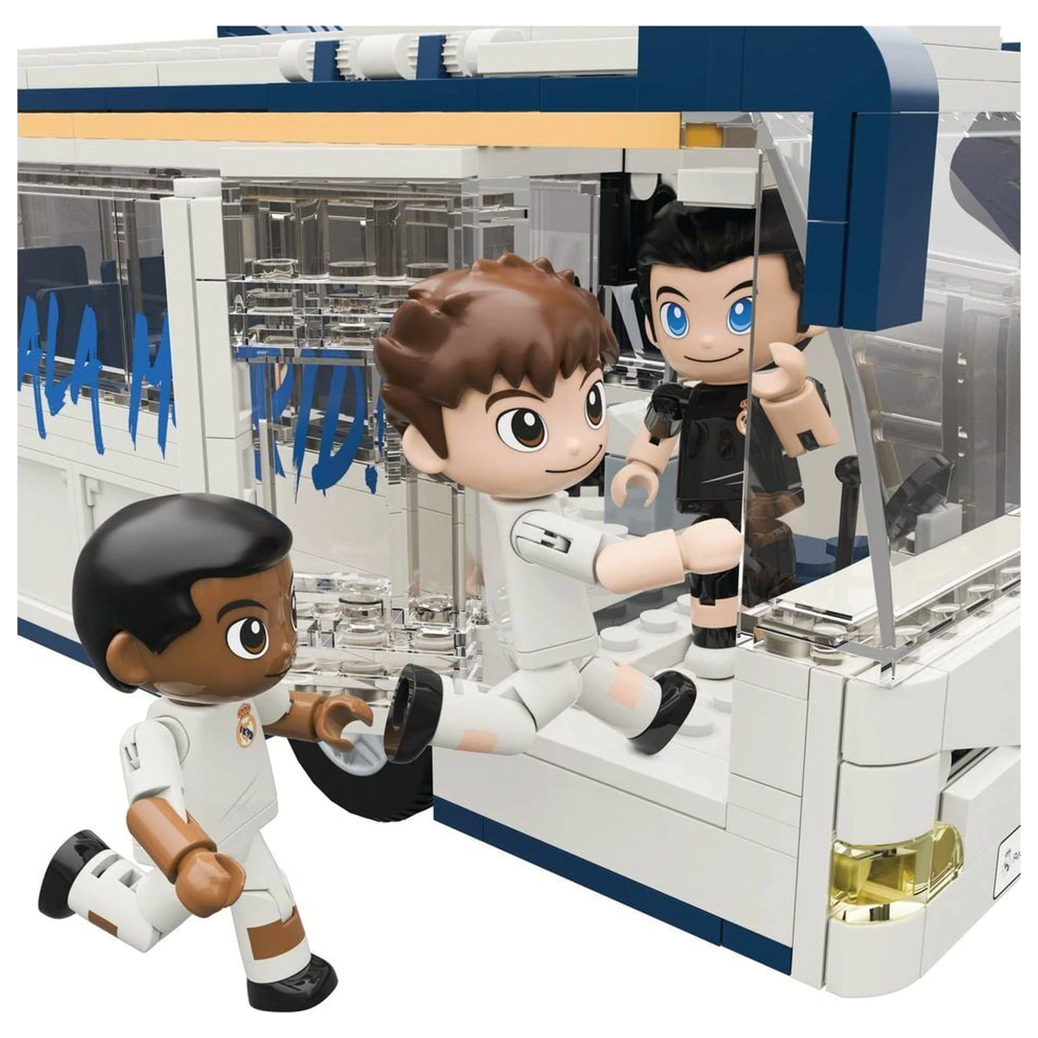 Real Madrid bus set with figures játékszett 488db-os termékfotó