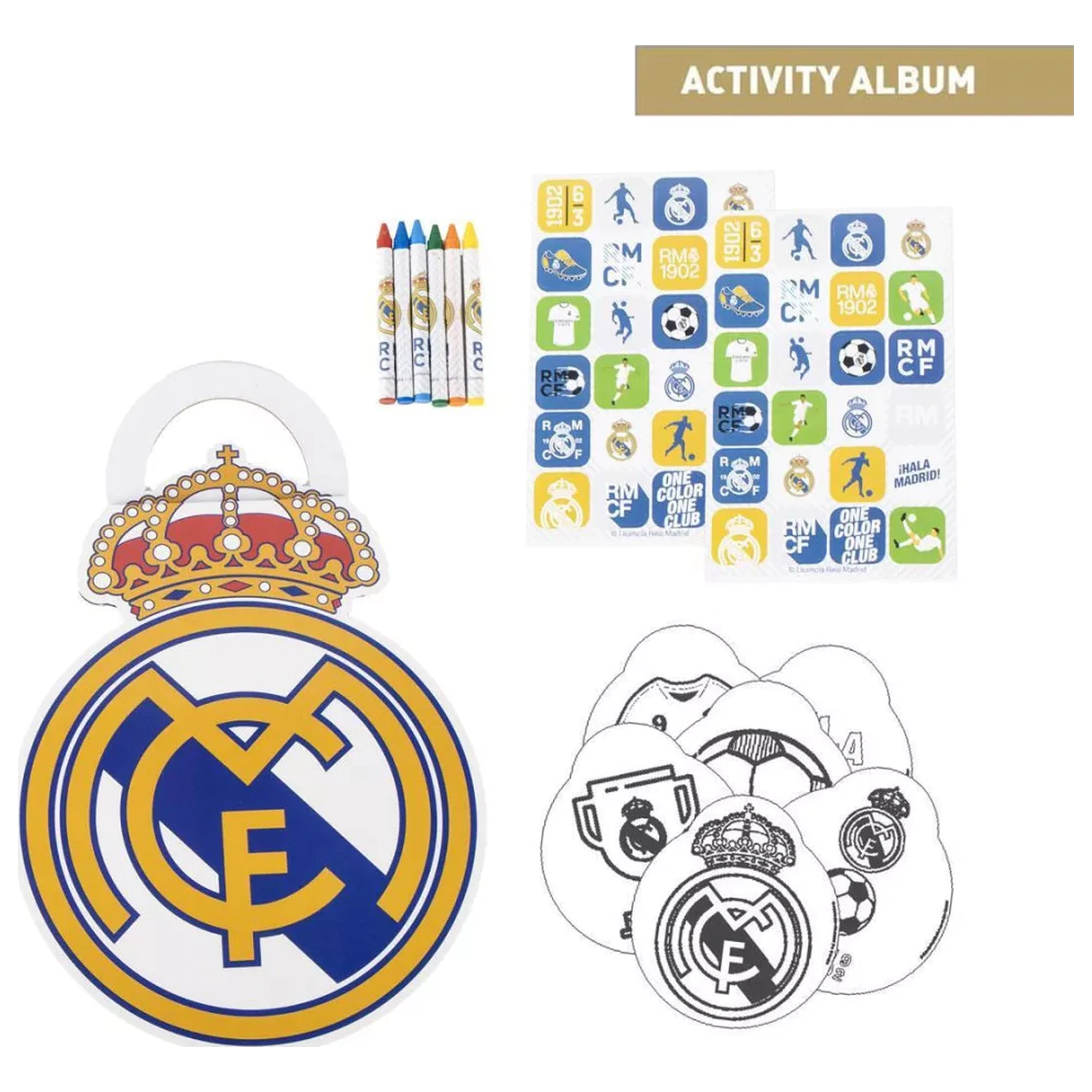 Real Madrid Crown színező, activity szett termékfotó