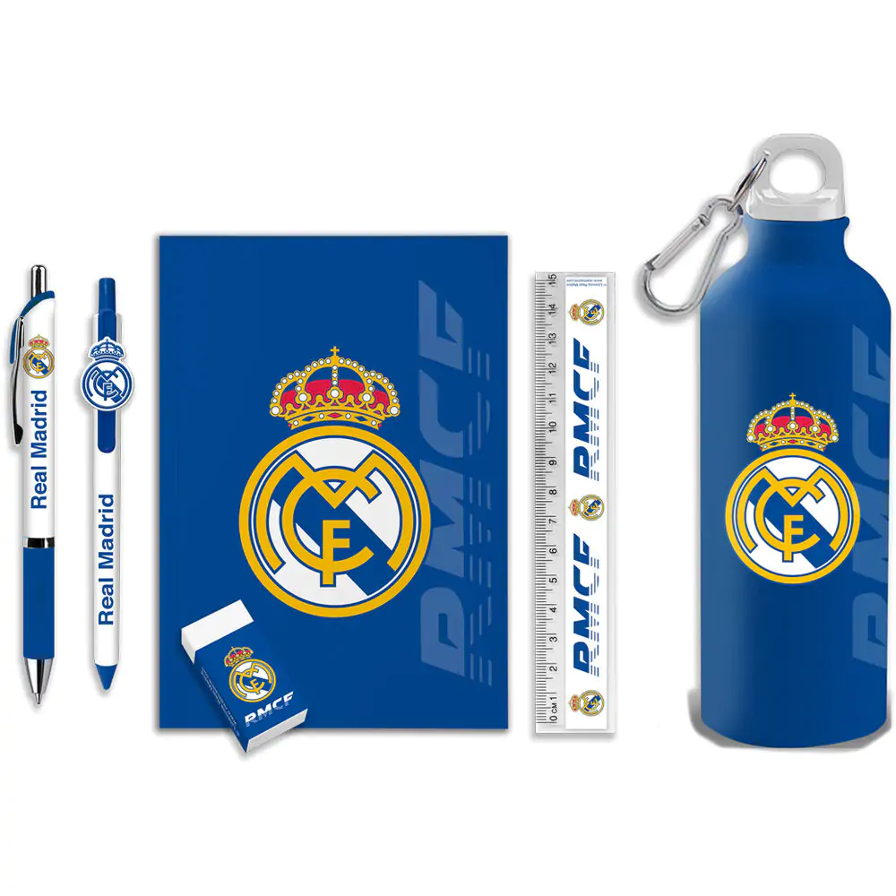Real Madrid írószer és kulacs csomag termékfotó