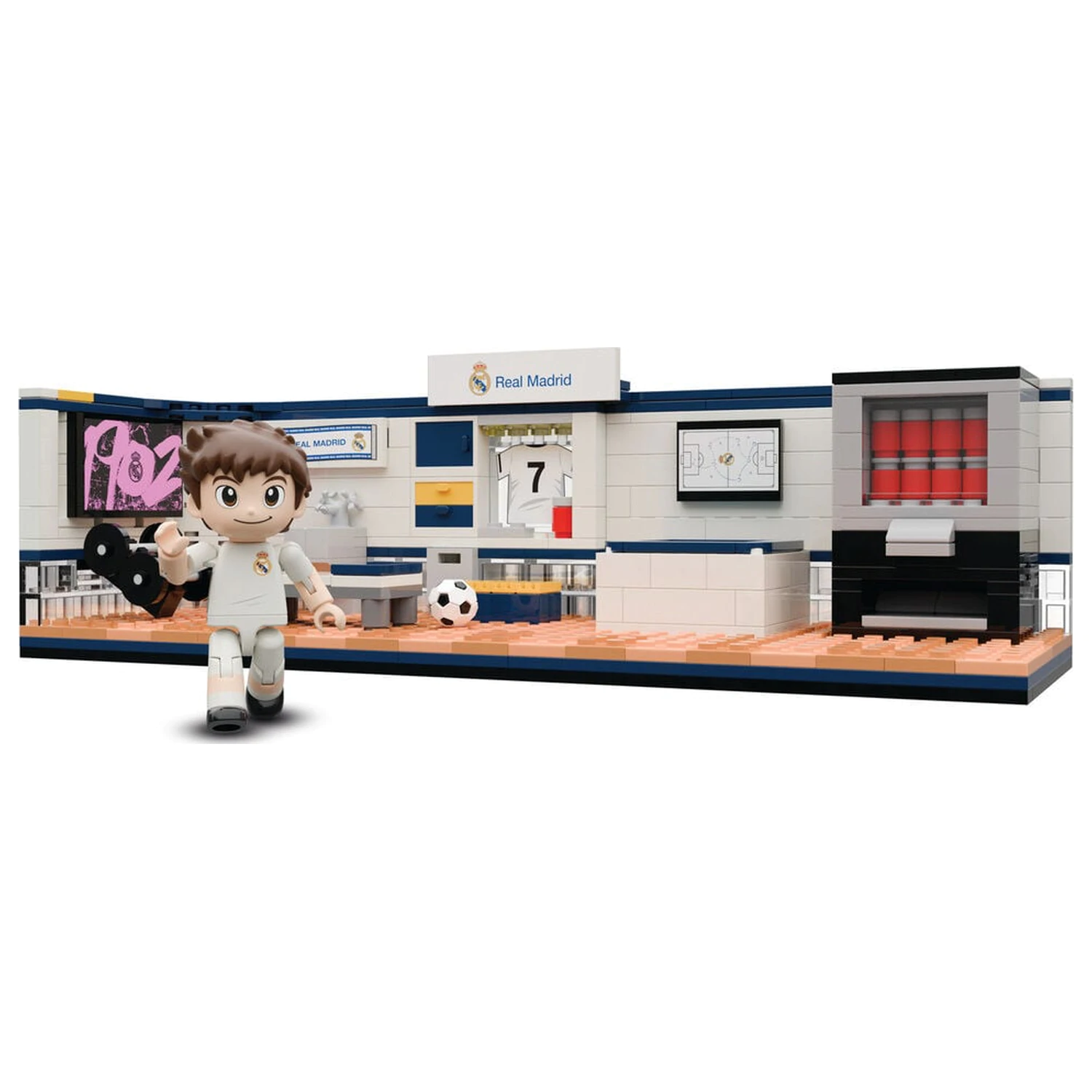 Real Madrid locker room set with figure játékszett 439db-os termékfotó