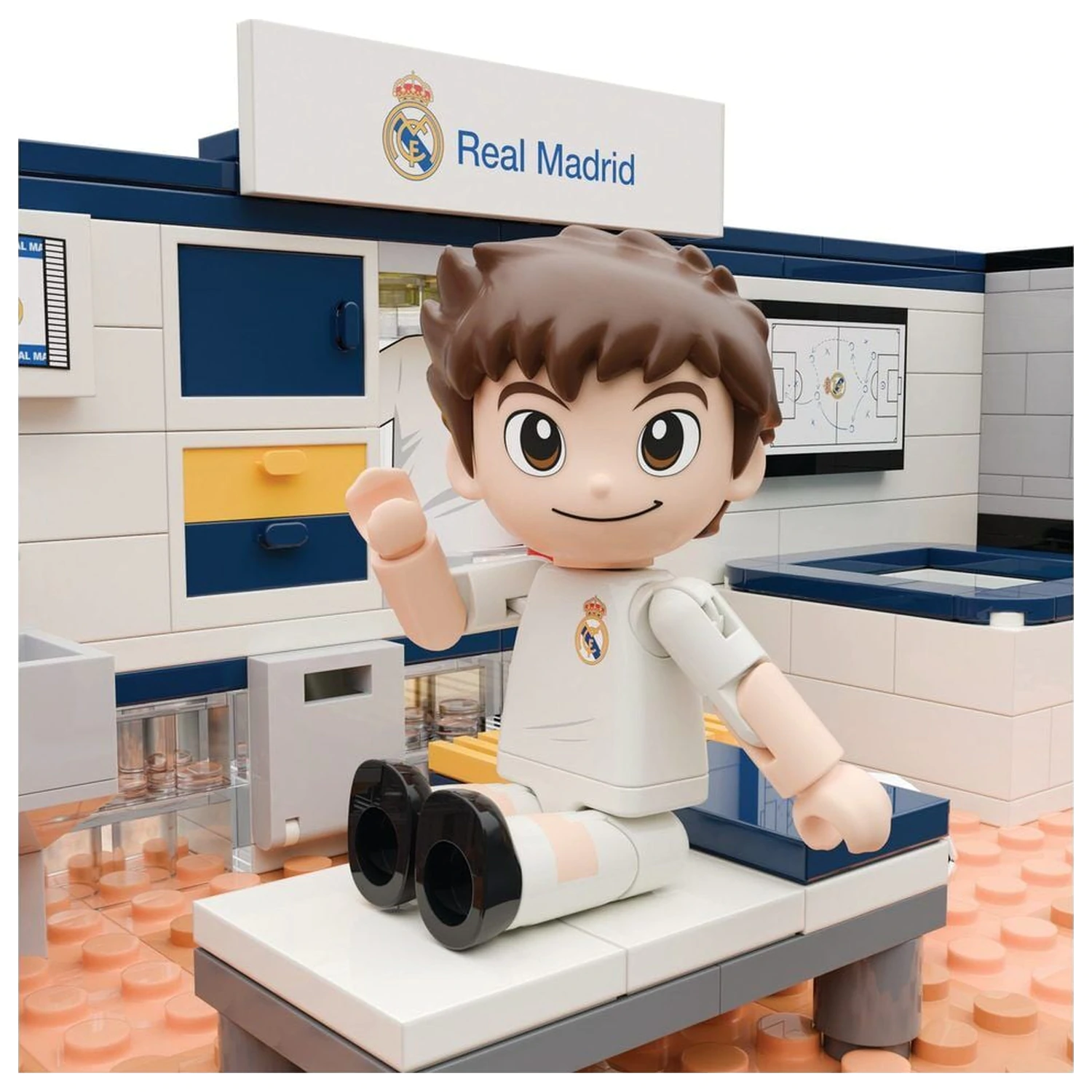 Real Madrid locker room set with figure játékszett 439db-os termékfotó