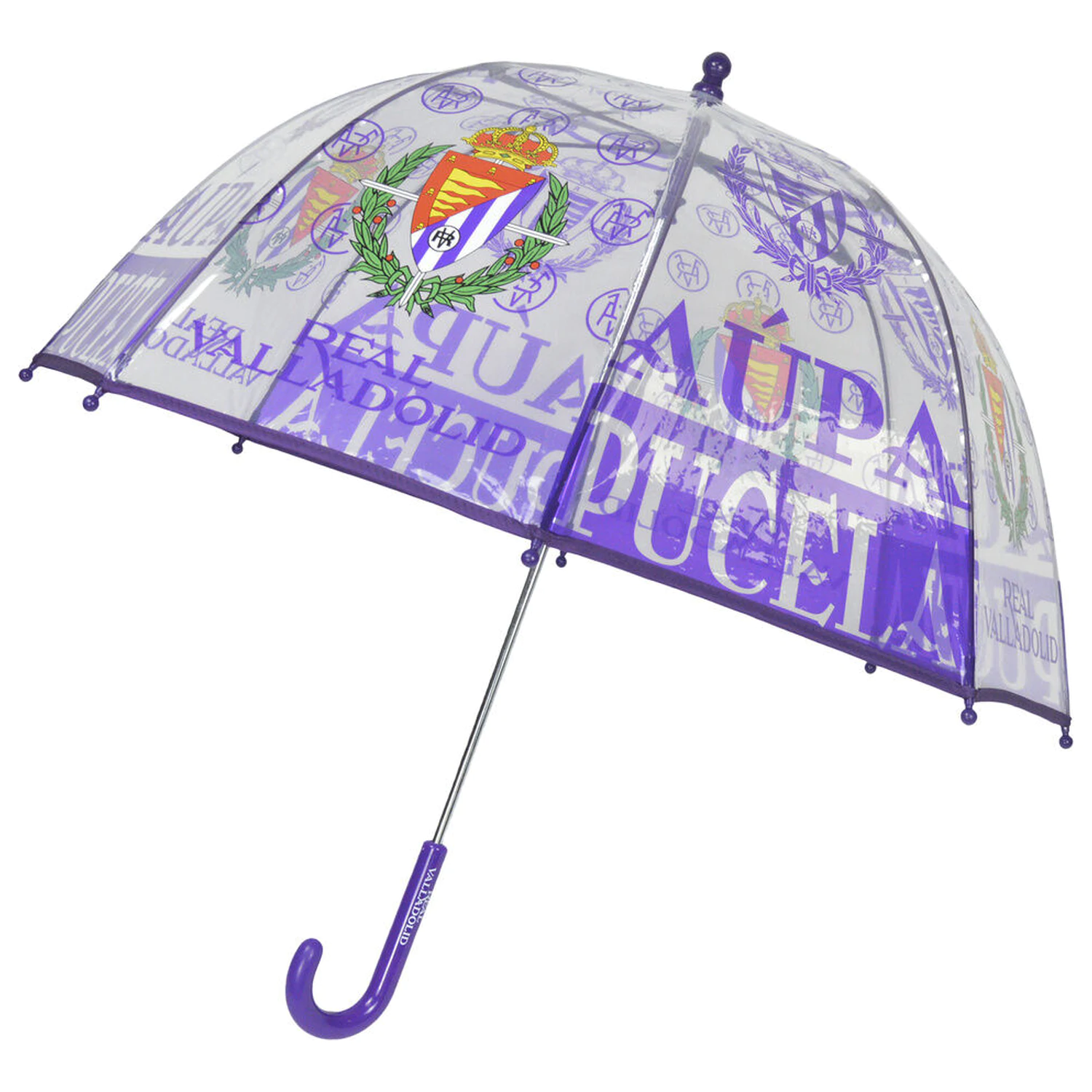 Real Valladolid manuális átlátszó esernyő 48cm termékfotó