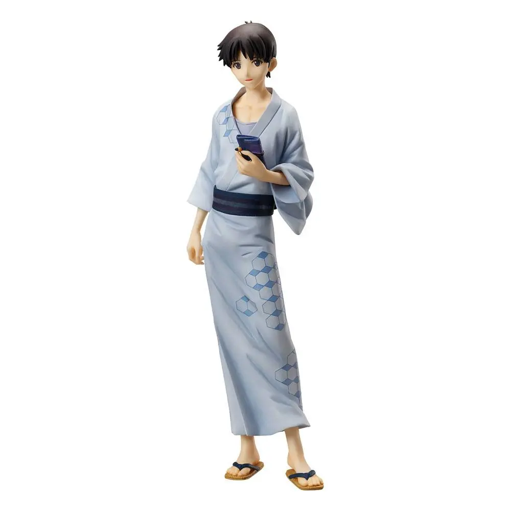 Rebuild of Evangelion 1/8 Shinji Ikari: Yukata Ver. PVC szobor figura 22 cm termékfotó