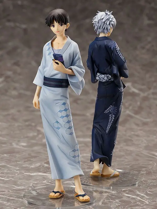 Rebuild of Evangelion 1/8 Shinji Ikari: Yukata Ver. PVC szobor figura 22 cm termékfotó