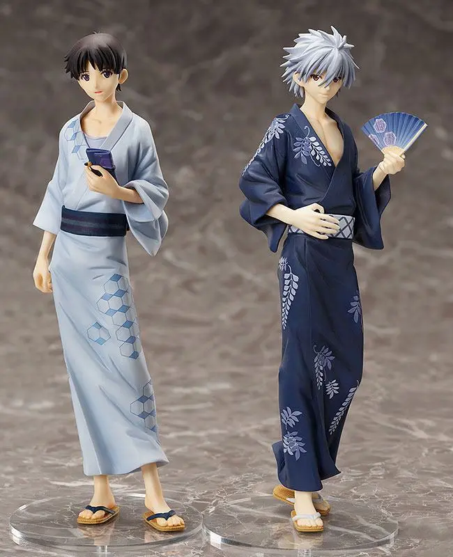 Rebuild of Evangelion 1/8 Shinji Ikari: Yukata Ver. PVC szobor figura 22 cm termékfotó
