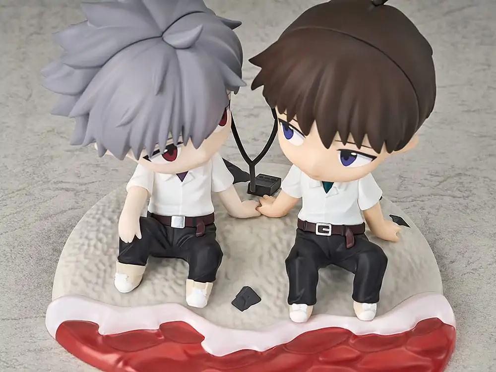 Rebuild of Evangelion Chibi figura Shinji Ikari & Kaworu Nagisa 8 cm    termékfotó