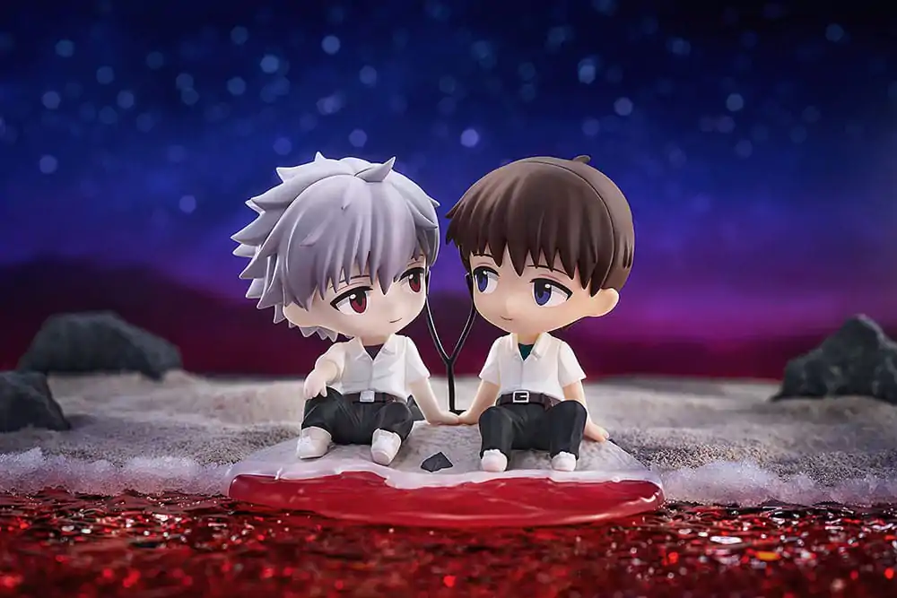 Rebuild of Evangelion Chibi figura Shinji Ikari & Kaworu Nagisa 8 cm    termékfotó